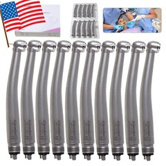 10 ASkeadnt NSK Style Dental High Speed Handpiece Push Button Standard 4 Hole M4