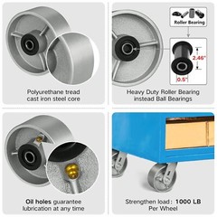 4″/5″/6″/8″ Industrial Casters, Steel Cast Iron Wheel , Heavy Duty Caster