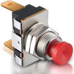 Horn Button, Boat Horn Switch, SPST Momentary Contact Switch, 12V/24V Dual Vo…