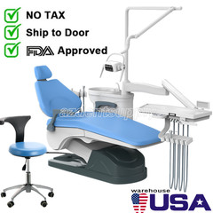 Dental Unit Chair Computer Controlled Motor PU Leather Integral Doctor Chair FDA