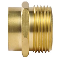 BILAL 2 PCS Brass Garden Hose 0.75 inches, ‎3/4″ GHT Female TO 1″ NPT Male