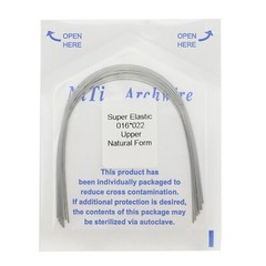 100PCS Dental Orthodontic Arch Wire Niti Natural Form Round Rectangular 16×22 14