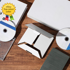 100 Pcs 5 5/8″L X 5″W X 7/16″H Cd Mailer Box Cd Shipping Boxes Corrugated Mailin