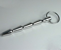 Male Stainless Steel Urethral Dilator Through-hole Urethral Sound Penis Plug NEW