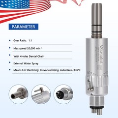 New NSK Style Dental Low Speed Air Motor Handpiece E-type 4 Hole ASkeadnt