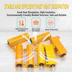 10/25/50/100W Resistor Metal Wirewound Range -Golden Load Aluminium Wirewound 5%