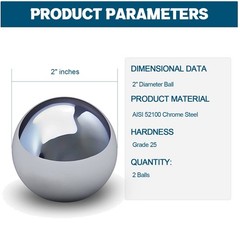 2″ Chrome Steel Ball Bearings x2