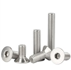 304 Stainless Steel Hex Socket Bolts Countersunk Flat Head Screws M6 M8 M10 M12
