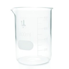 800ml Beaker, Low Form Griffin, 3.3 Boro, Karter Scientific 232U4 (Single)