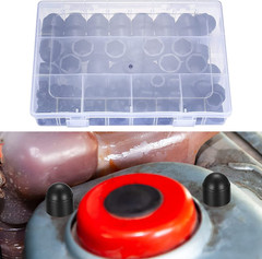 145 Pcs Screws Bolt Covers Caps, Hex Head Dome Bolt Covers, Plastic Bolt Caps, S