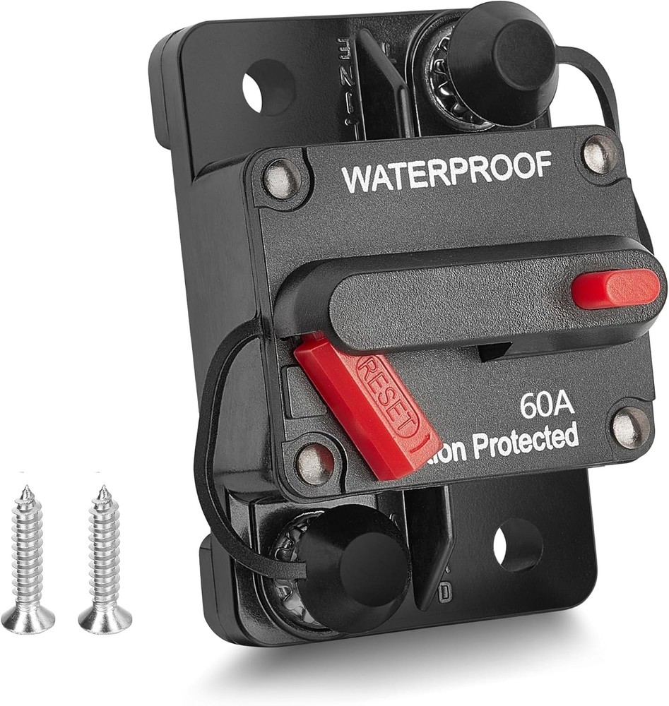 RED WOLF 60Amp Circuit Breaker Boat Marine Manual Reset