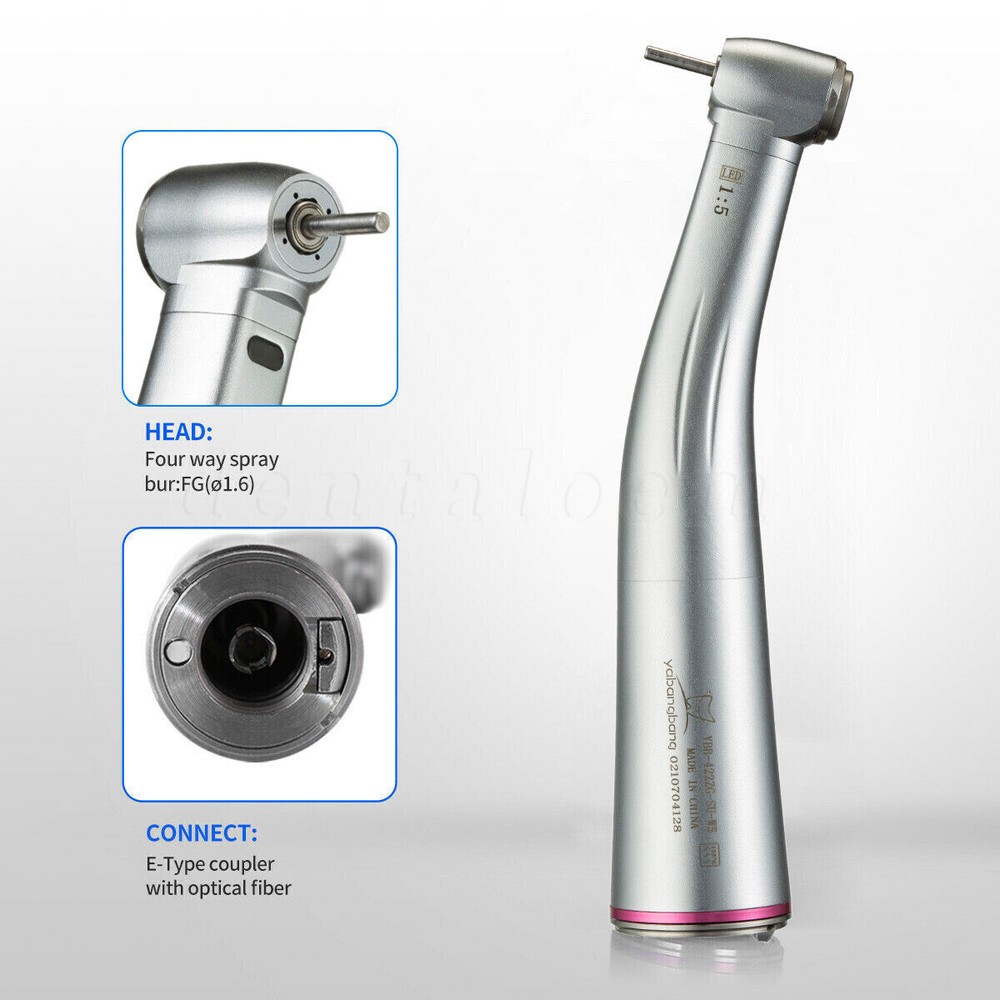 NSK Ti-MAX X95L Estilo Dental 1:5 LED Contra Angulo Fibra Optica Anillo Rojo