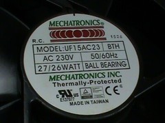 MECHATRONICS CABINET FAN UF15AC23/BTH 230 Volt Cooling Exhaust CNC NEW 2 Pc. Lot