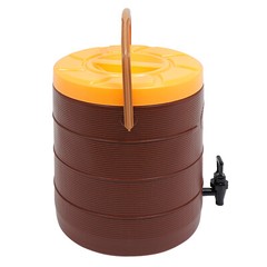 6.6 Gallon (25L) Insulated Beverage Dispenser Brown For Hot & Cold Drinks