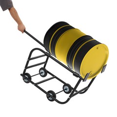 TFCFL 55 Gallon Drum Cradle, Movable Drum Cradle Drum Stand 600-pound Capacity,