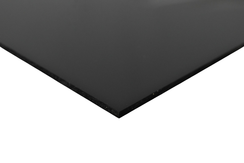 BuyPlastic Black Polycarbonate Plastic Sheet 1/8″ x 12″ x 12″ , Lexan panel