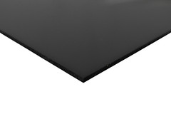 BuyPlastic Black Polycarbonate Plastic Sheet 1/8″ x 12″ x 12″ , Lexan panel