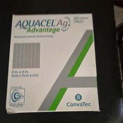 ConvaTec Aquacel Ag Advantage Antimicrobial Dressing 2in x 2in MPN 422297