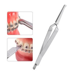 AZDENT Dental Buccal Tube Tweezers Slim Orthodontic Bracket Holding Placing