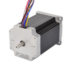 STEPPERONLINE Dual Shaft Nema 23 Uni/Bipolar 1.8deg 400oz.in 4A 57x84mm 8 Wires