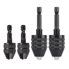 4Pcs 1/4-inch hex shank Versatile Conversion Drill chuck suitable for drills