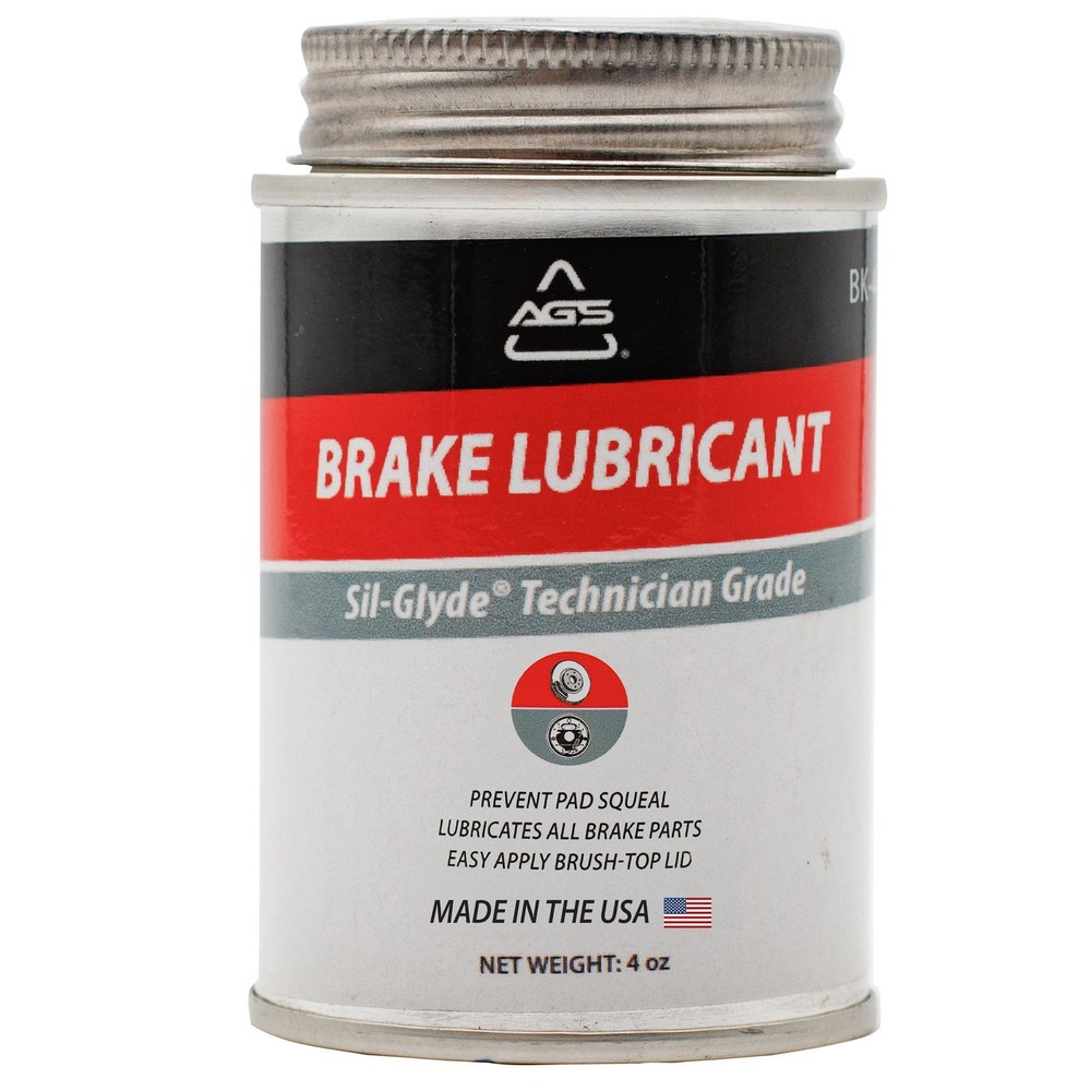 AGS Automotive Solutions 4oz Brush Top SIL-Glyde Silicone Brake Grease –