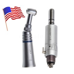 Dental Slow Speed Handpiece Push Button Contra Angle Air Motor E-type