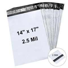 100-1000 14″ x 17″ Poly Mailers Envelopes Plastic Mailing Shipping Bags 2.5 MIL