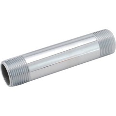 Anderson Metals 1/2 In. MIP x 3 In. Brass Chrome Nipple 38310-0830 Anderson