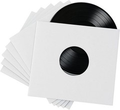 500 – Pack White Paper Vinyl 45 RPM Record Inner Sleeves 7-Inch LP Album