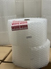 LARGE BUBBLE Cushioning Wrap 1/2″ 12”X250ft Perforated Every 12″