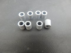 RICHCO SS8-2 Spacer Round 4.4mm-ID 6.4mm-OD 6.5mm LG Chlorinated Polyvinyl QTY-8