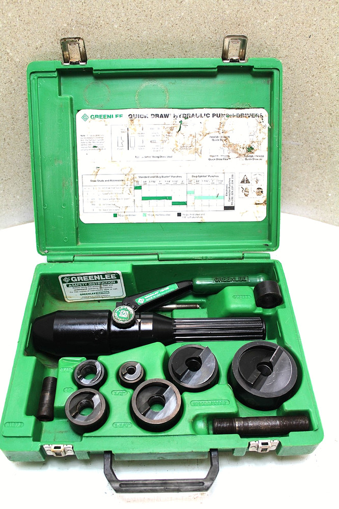 GREENLEE 7906/7806 SB Quick Draw Hydraulic Knockout Set (100% TESTED)