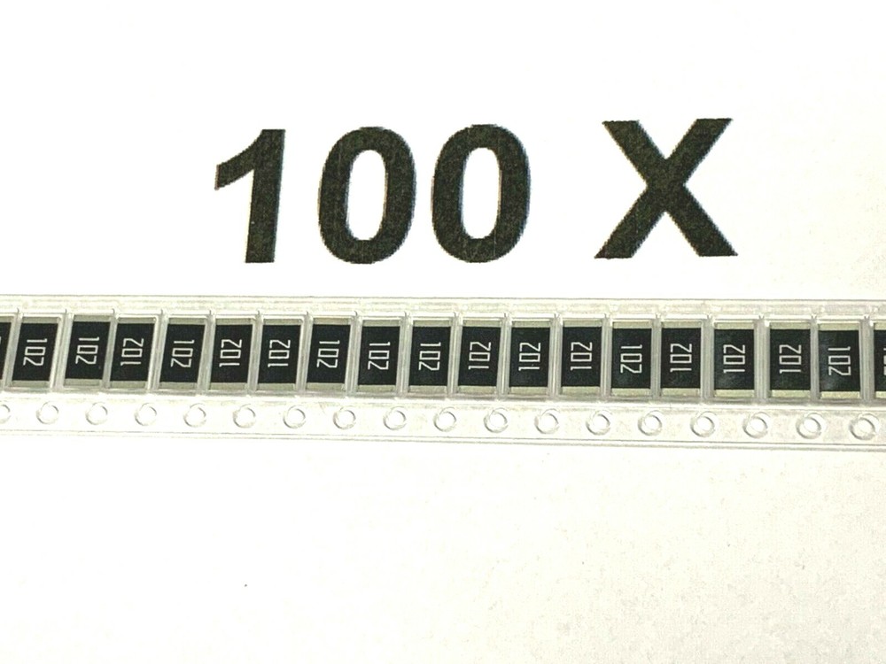 1K, 1kΩ, 5%, 200V, 1W, 100ppm, 2512, Load Resistor RC2512JK-071KL, 100 Pieces