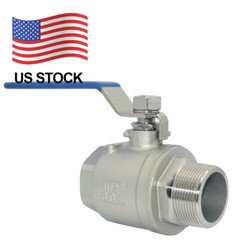 1 1/2″ MALE to Female Ball Valve Stainless steel 304 NPT Full Port US Stock