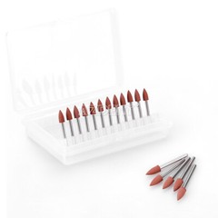 12pcs Dental FG 0413 Brownie Polishers Friction Grip Mini Points FG 1.6mm