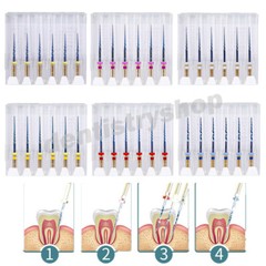 AZDENT Dental Engine Use Rotary Heat Activated Canal Root Endodontic Files 25mm