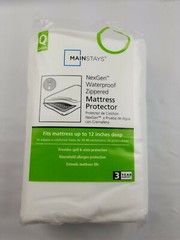 Mainstays Zippered NexGen Waterproof Allergy Relief Mattress Protector, Q 12″