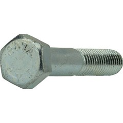 7/8″-9 Hex Head Bolts Zinc All Lengths 1-1/2In 1-3/4In 2In 2-1/4In up to 20 Inch