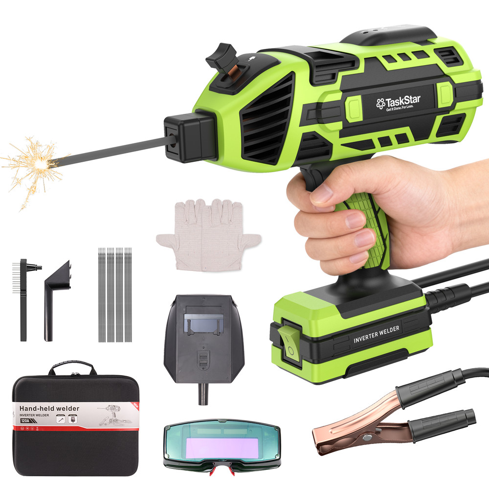 6Gears Handheld Welding Gun Machine IGBT Inverter Arc Welder for 3/32″-1/8″ Rods