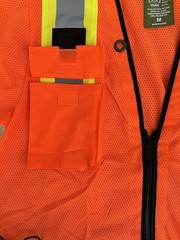 Crew Orange Reflective High Visibility Class 3 Safety Vest