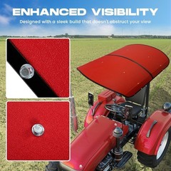 Red 48×52 Tractor Canopy For 2×2 2×3 ROPS Tuff Top Sun Shield Mower Cover
