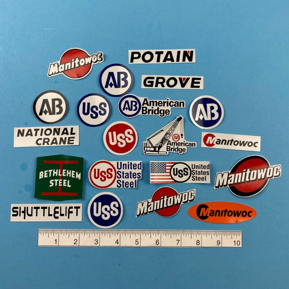 Big Sticker Lot USS United States Steel AB American Bridge Ironworker Carpenter