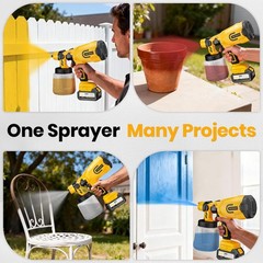 Luderignite Cordless Paint Sprayer 2 Batteries 650W Hvlp 21V Battery Powered