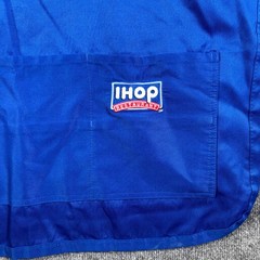IHOP Restaurant Apron Unisex One Size Blue Polyester Casual Employee Workwear