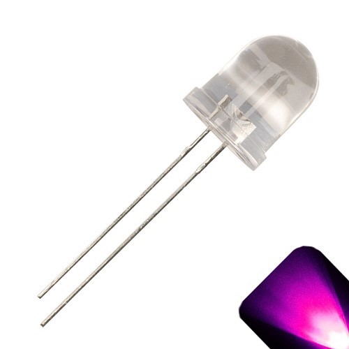 20 x LED 10mm Pink Ultra Bright Water Clear Round Top LEDs Light Lamp RC Car