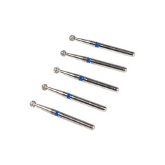 50pcs Dental Diamond Burs FG Round End Taper Pear Football Fine Coarse Grit