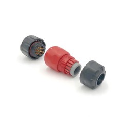 7 Pin Power Signal Connector Female Plug & Male Socket Outdoor Waterproof IP67