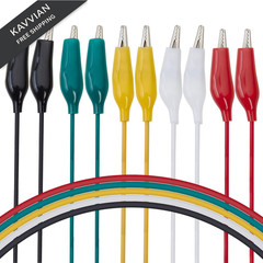 WGGE WG-026 10 Pieces and 5 Colors Test Lead Set & Alligator 1 PACK, green