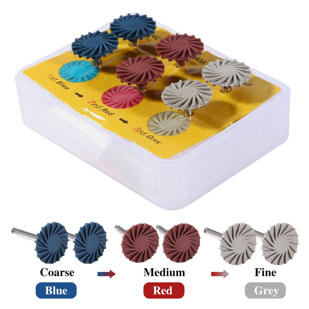 Dental Composite Polishing Diamond RA disc 14mm Wheel /Stone Polishing FG Bur OR